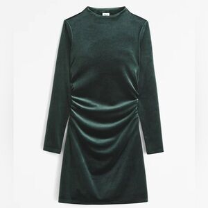 Abercrombie & Fitch Paloma Long Sleeve Velvet Mini Dress
